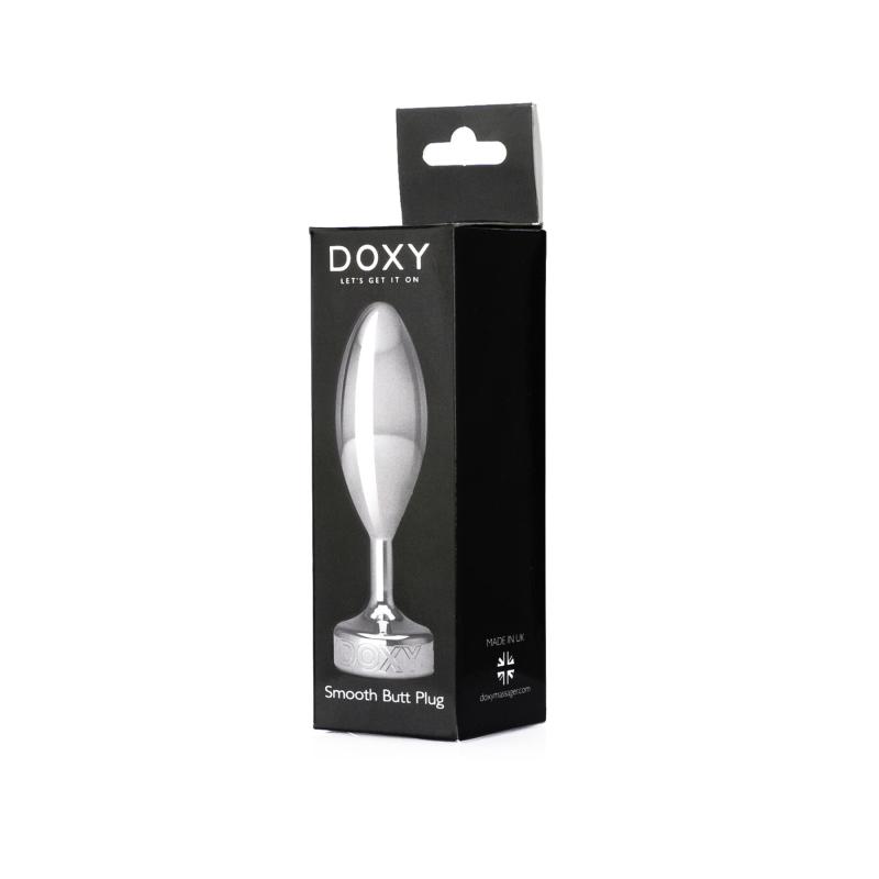 SO8030 Металлическая анальная пробка DOXY Butt Plug SMOOTH, гладкая, диаметр 3,3 см