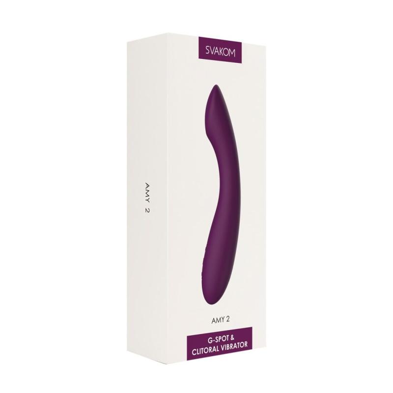 SO6997 Вибратор для точки G с интеллектуальным режимом Svakom Amy 2 Violet