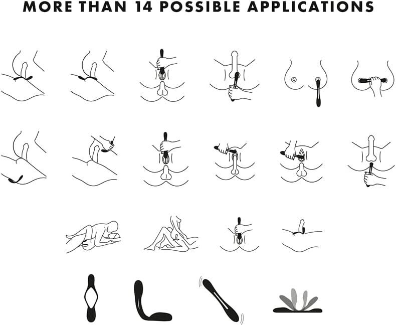 SO8496 Универсальный гибкий вибратор для пар Satisfyer Elastic Game Dark Blue