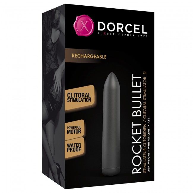 SO4070 Перезаряжаемая вибропуля Dorcel Rocket Bullet Black