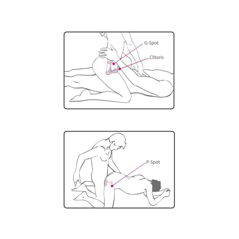 AD306599 Вибронасадка на член Adrien Lastic Gladiator с пультом LRS, стимуляция клитора и точки G, 2 мотора