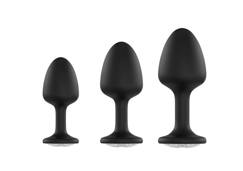 MD1328 Анальная пробка Dorcel Geisha Plug Diamond XL с шариком внутри, создает вибрации, макс диаметр 4,5см