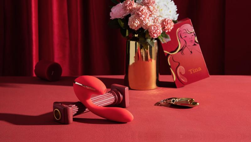 SO3618 Вакуумный вибратор KISTOY Tina с подогревом, вагинально-клиторальный, диаметр 3,5см