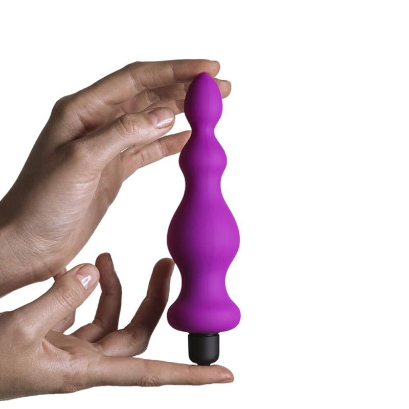 AD20293 Анальная пробка с вибрацией Adrien Lastic Bullet Amuse Purple, макс. диаметр 3,9см