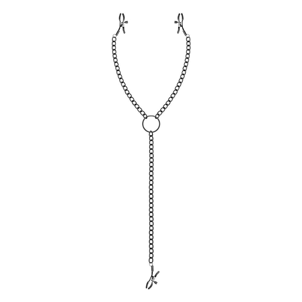 SO8818 Зажимы для сосков и клитора Bedroom Fantasies Nipple & Clit Clamps - Black