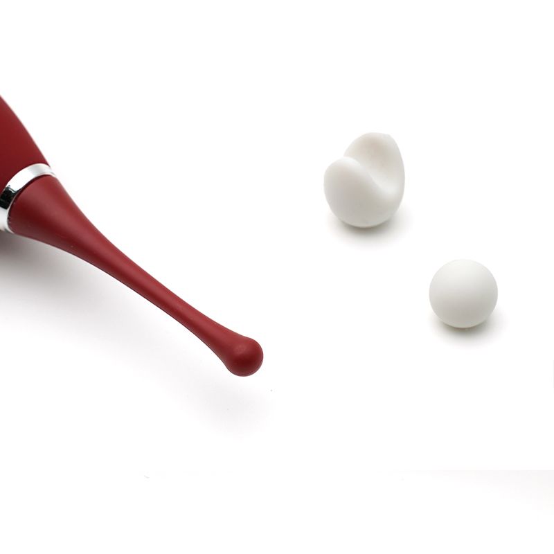 SO3617 Клиторальный вибратор KISTOY C-King, с двумя доп. насадками, мощная точечная стимуляция