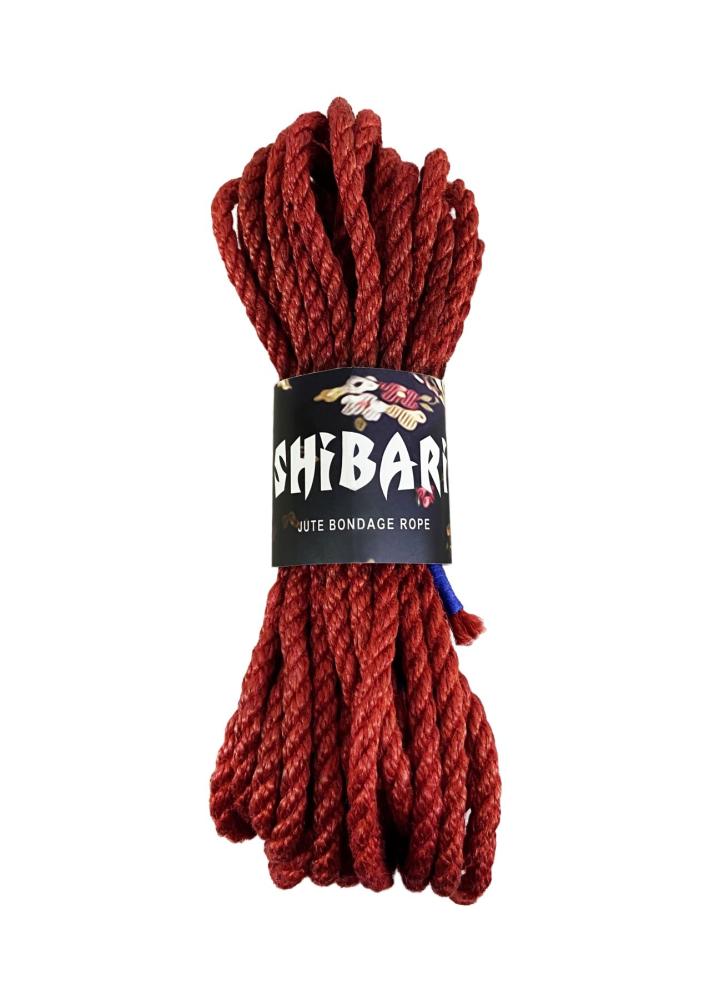 SO4005 Джутовая веревка для Шибари Feral Feelings Shibari Rope, 8 м красная