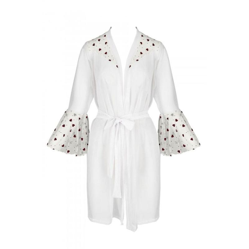 SO4776 Воздушный пеньюар LOVELIA PEIGNOIR white XXL/XXXL - Passion