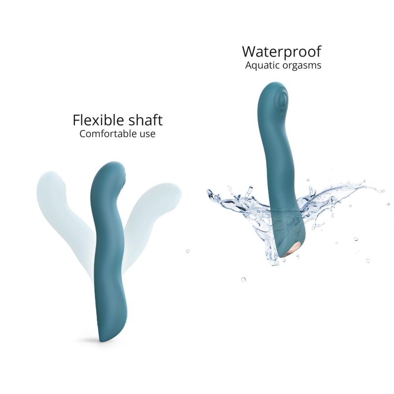 SO7385 Вибратор Love To Love SWAP - TEAL ME, с пульсирующей жемчужиной для точки G, 3 мотора, гнется