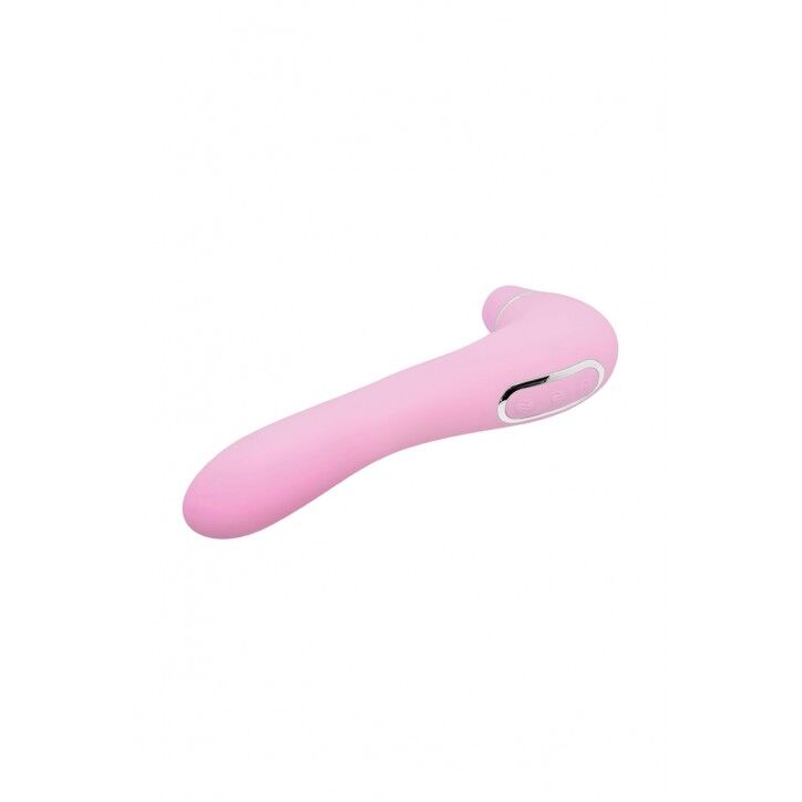 SO7409 Вакуумный стимулятор с вибрацией Wooomy Smoooch Pink Clitoral Suction & Vibration, 10х2 режимов