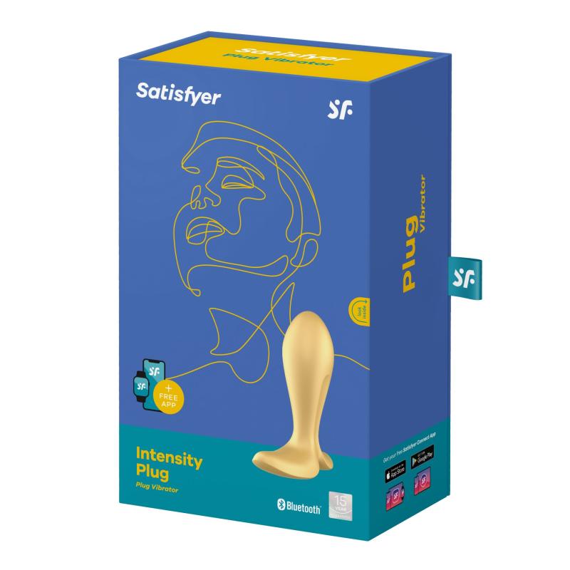 SO8627 Анальная смарт-пробка с вибрацией Satisfyer Intensity Plug Gold