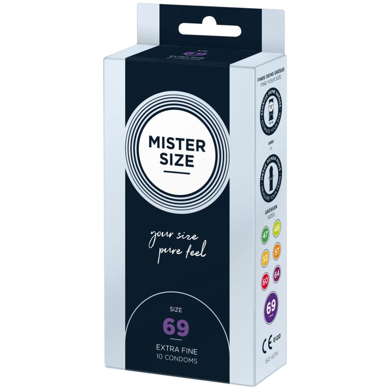SO8048 Презервативы Mister Size - pure feel - 69 (10 condoms), толщина 0,05 мм