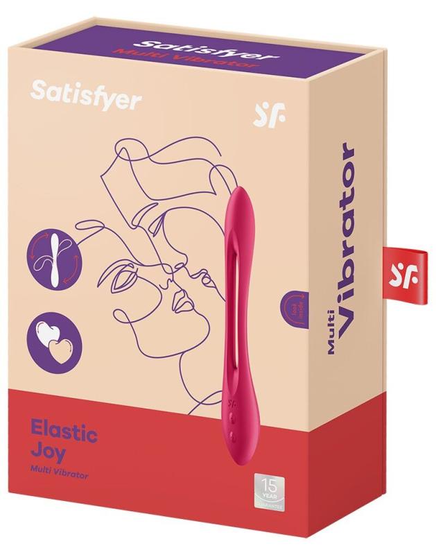 SO6128 Універсальний гнучкий вібратор для пар Satisfyer Elastic Joy Red