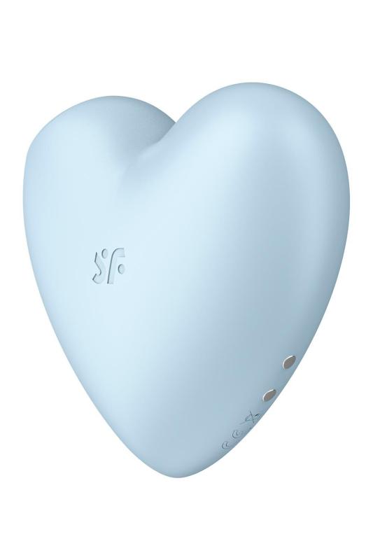SO6287 Вакуумный стимулятор-сердечко с вибрацией Satisfyer Cutie Heart Blue