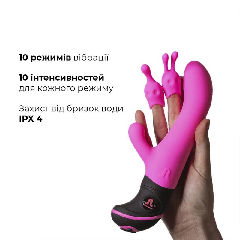 AD10761 Вибратор Adrien Lastic Butch Cassidy со сменными насадками для клитора