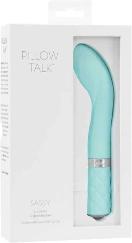 SO2724 Роскошный вибратор Pillow Talk - Sassy Teal с кристаллом Сваровски для точки G, подарочная упаковка