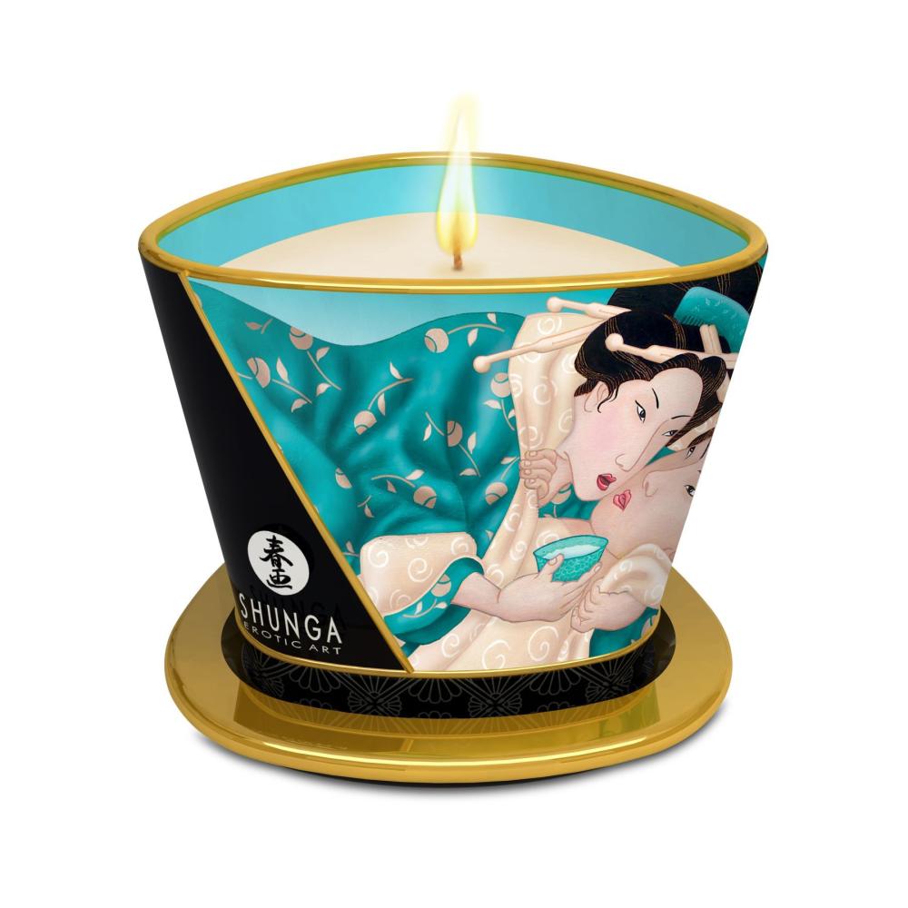SO3343 Массажная свеча Shunga Massage Candle - Island Blossoms (170 мл) с афродизиаками