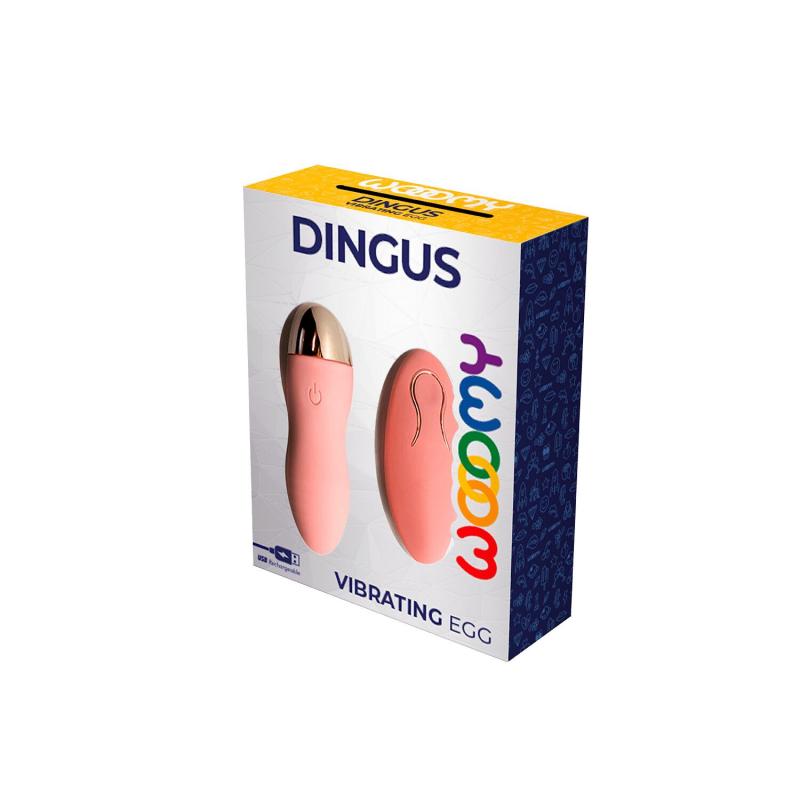 SO8216 Виброяйцо Wooomy Dingus Vibrating Egg, с пультом управления, 10 режимов