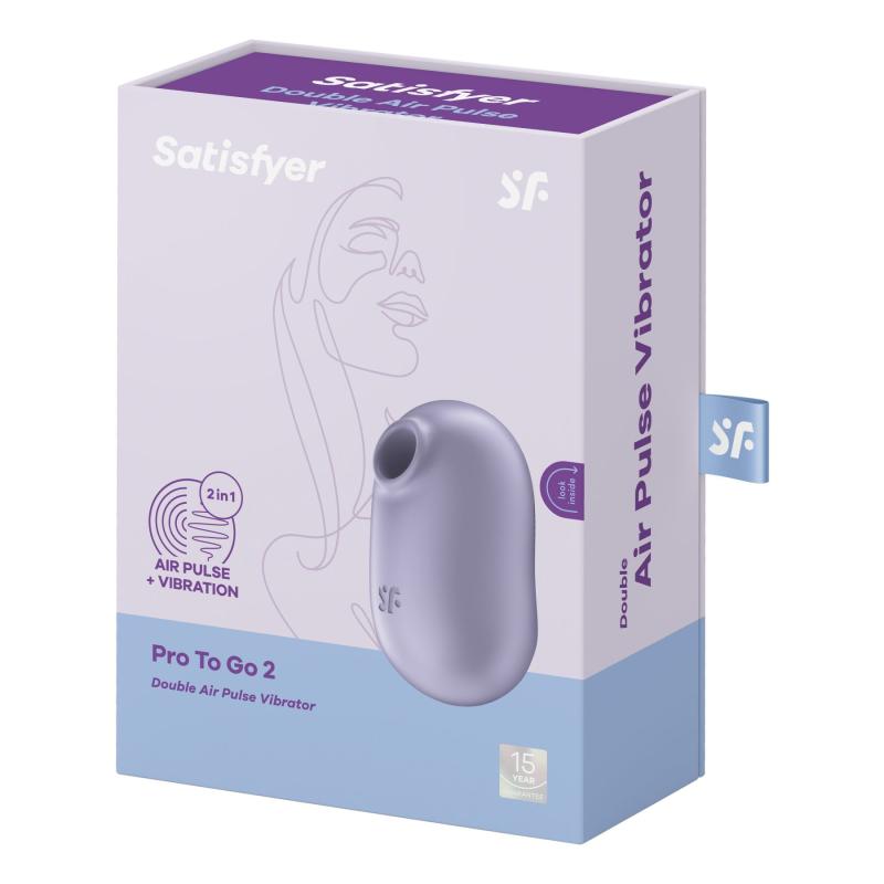 SO7797 Вакуумный стимулятор с вибрацией Satisfyer Pro To Go 2 Violet