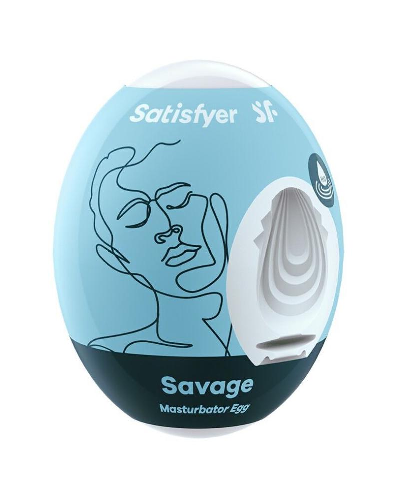 SO5524 Самосмазывающийся мастурбатор-яйцо Satisfyer Masturbator Egg Savage, одноразовый, не требует смазки
