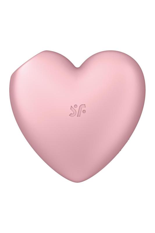 SO6286 Вакуумный стимулятор-сердечко с вибрацией Satisfyer Cutie Heart Light Red