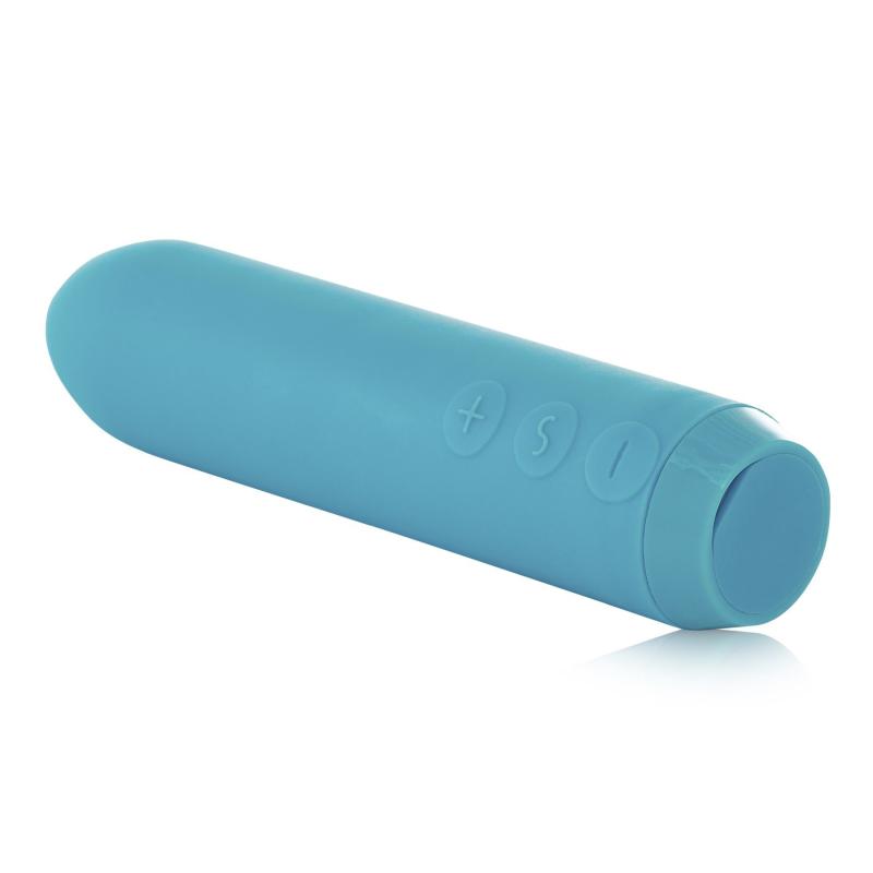 SO3030 Минивибратор Je Joue - Classic Bullet Vibrator Teal с глубокой вибрацией и фиксацией на палец