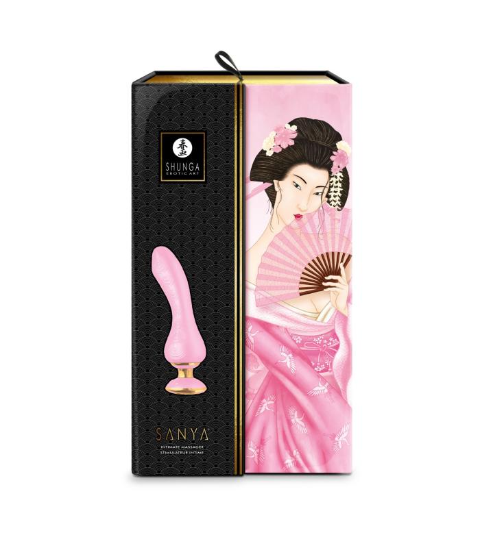 SO6904 Вибратор для точки G Shunga Sanya Light Pink, гибкий ствол