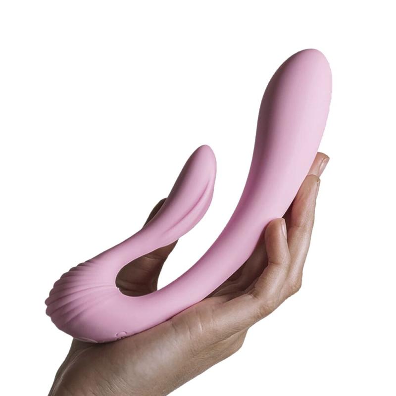 AD10891 Вибратор Adrien Lastic G-wave вагинально-клиторальный, 2 мотора, универсальный