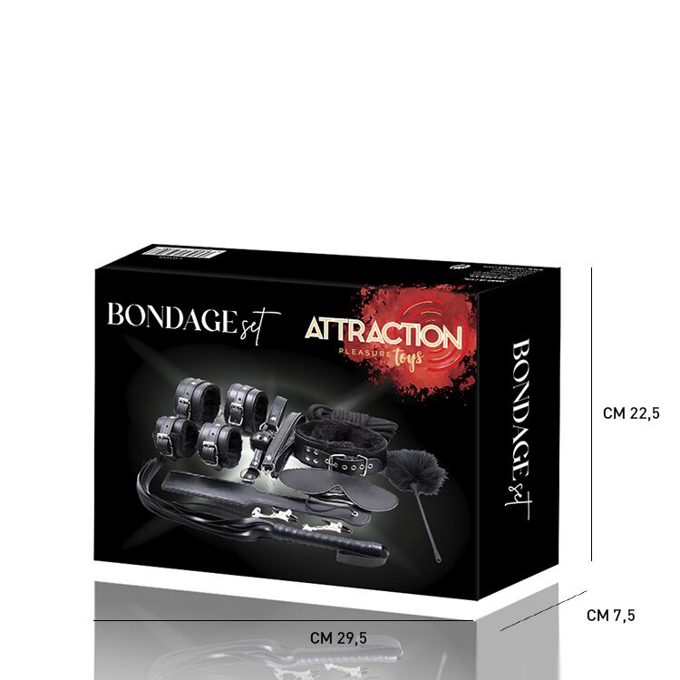 SO6579 Набор для BDSM MAI Bondage Set, 10 элементов, внутренняя плюшевая отделка