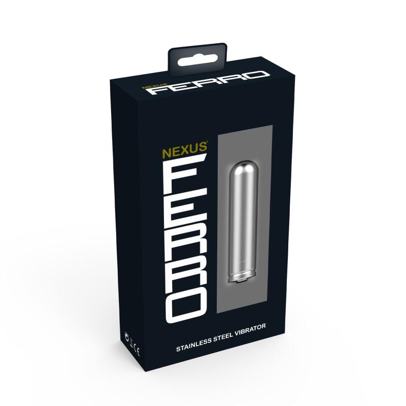 SO5415 Металлическая матовая вибропуля 2в1 Nexus Ferro