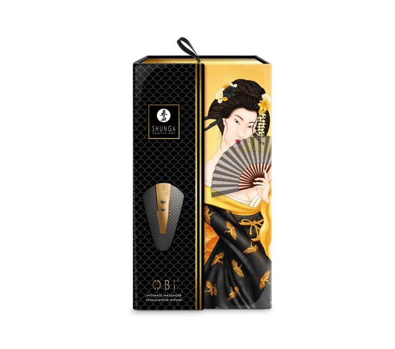 SO6899 Клиторальный вибратор Shunga Obi Black