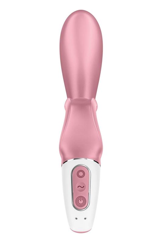 SO6274 Смарт вибратор кролик Satisfyer Hug Me Pink, 2 мотора, диаметр 4,2см, широкая клиторальная часть