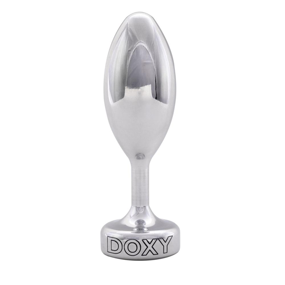 SO8030 Металлическая анальная пробка DOXY Butt Plug SMOOTH, гладкая, диаметр 3,3 см