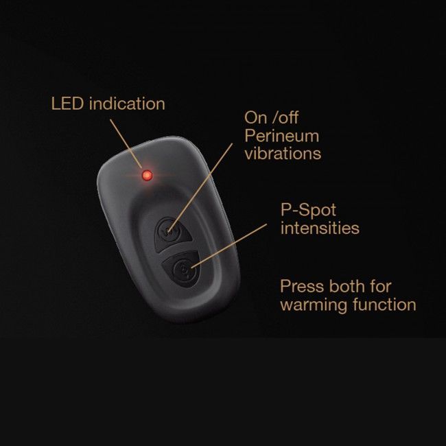 SO3074 Массажеры простаты Dorcel P-Stroker с пультом ДУ, подогревом и точечным массажем, два мотора