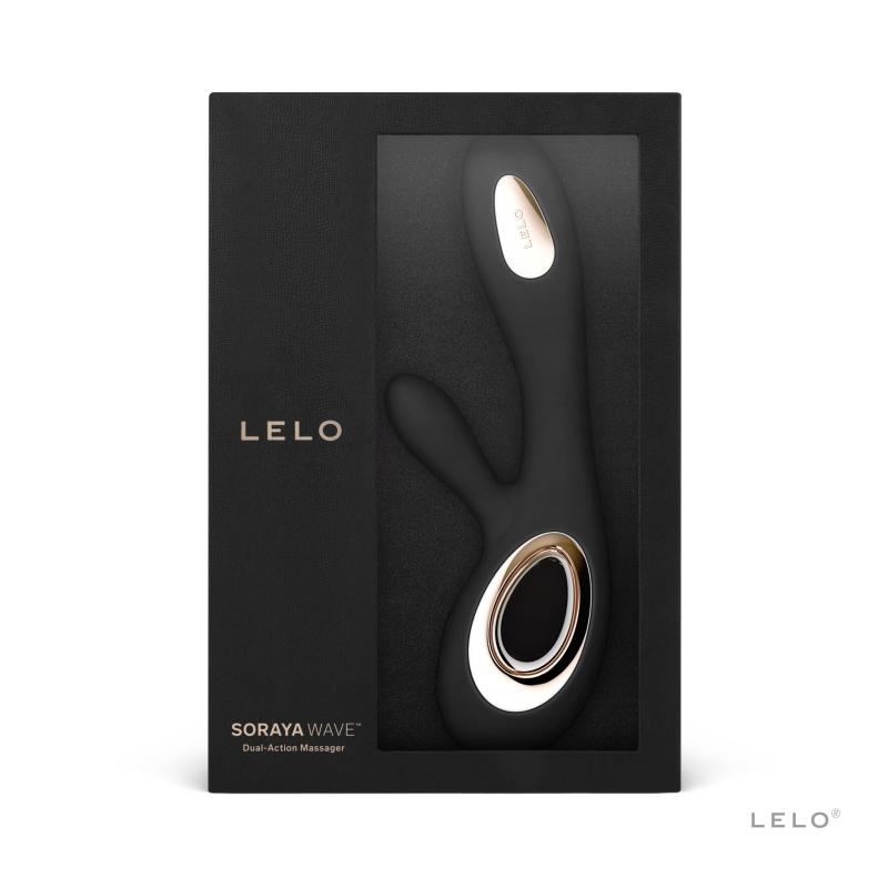 SO8112 Вибратор-кролик LELO Soraya Wave Black, манящие движения ствола