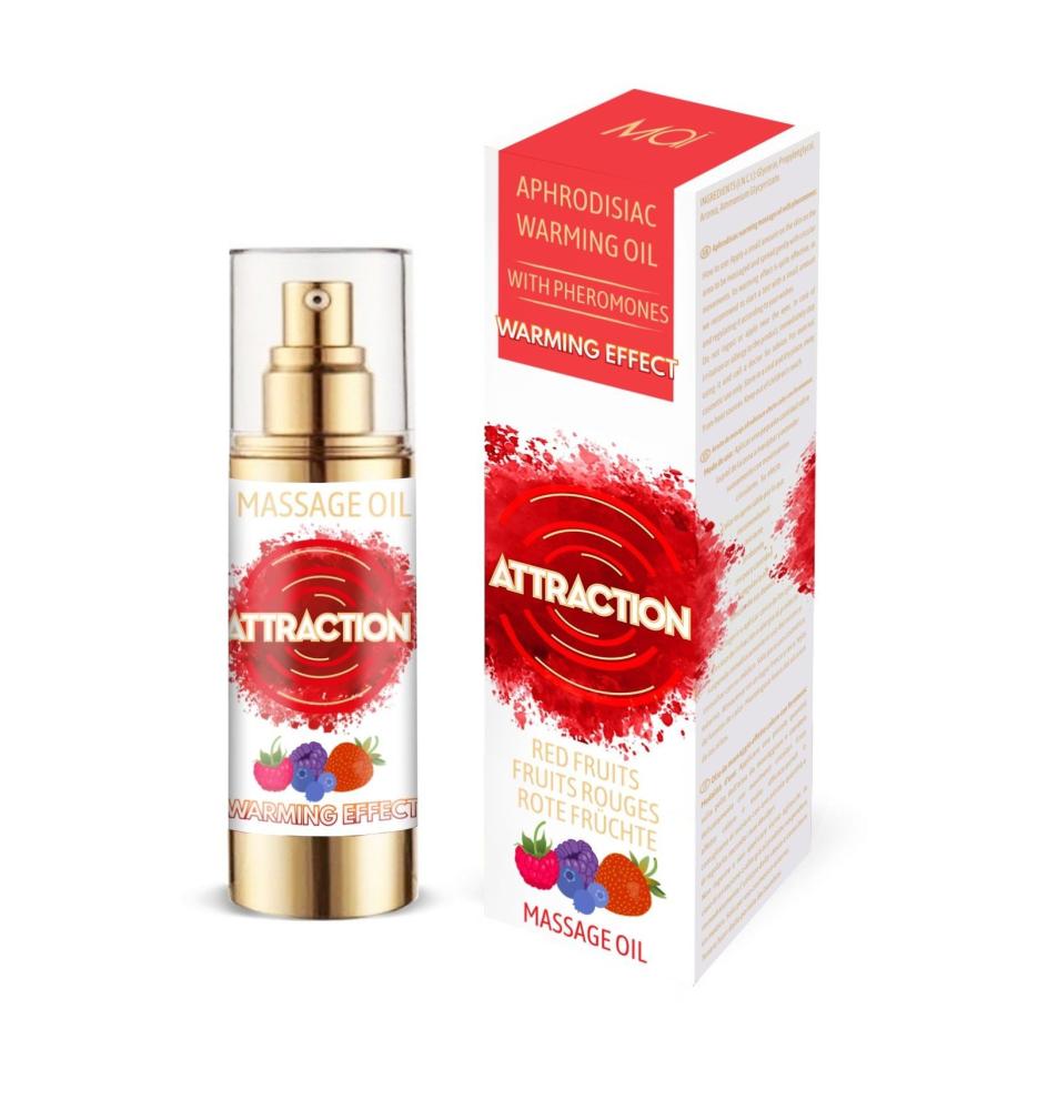 SO3953 Разогревающее массажное масло с феромонами MAI PHEROMON MASSAGE OIL - RED FRUITS (30 мл)