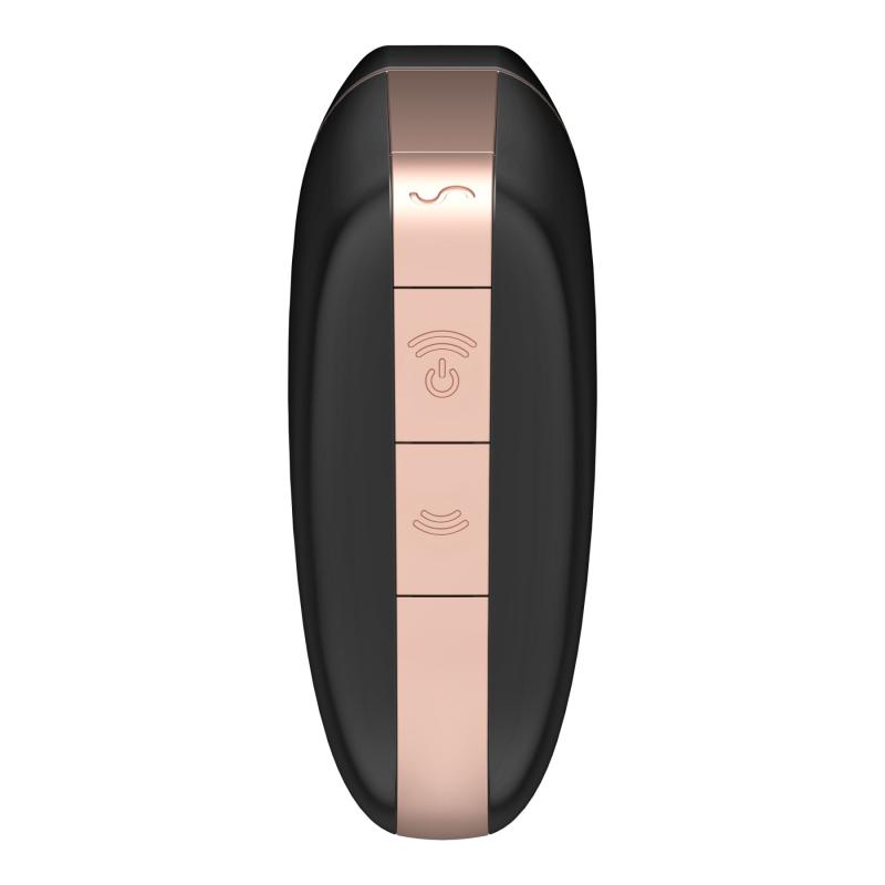 SO3894 Вакуумный клиторальный стимулятор Satisfyer Love Triangle Black с управлением через интернет