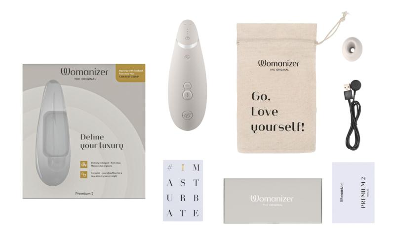 SO8751 Вакуумный клиторальный стимулятор Womanizer Premium 2 - Grey