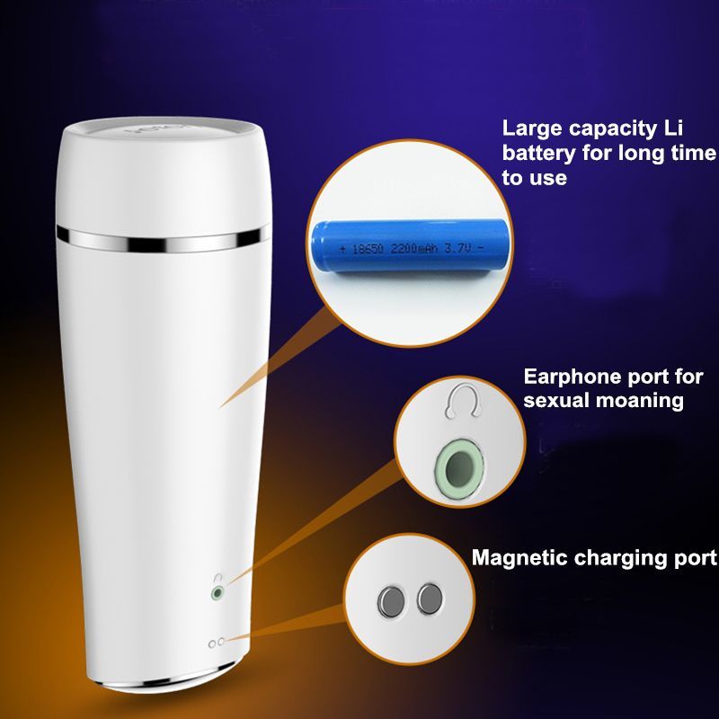 SO1714 Интеллектуальный мастурбатор Leten EVA с вибрацией, автоматическим сжатием и голосом