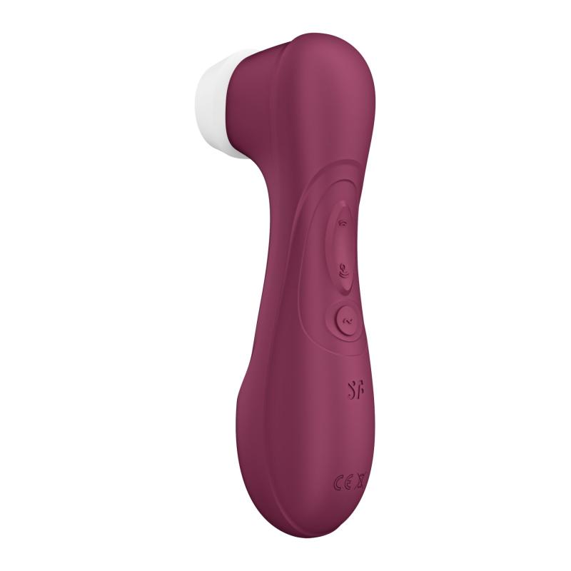 SO7772 Вакуумный клиторальный стимулятор Satisfyer Pro 2 Generation 3 with Liquid Air Wine Red