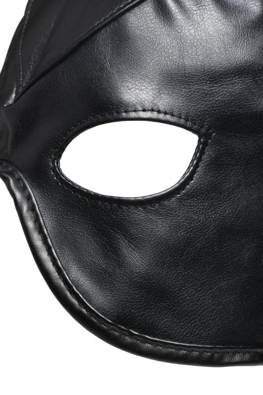 SO8800 Маска Master Series Dungeon Demon Bondage Mask with Horns - Black