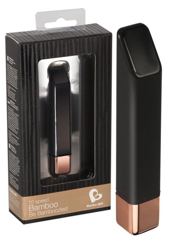 SO1344 Вибратор Rocks Off Bamboo Noir Gold