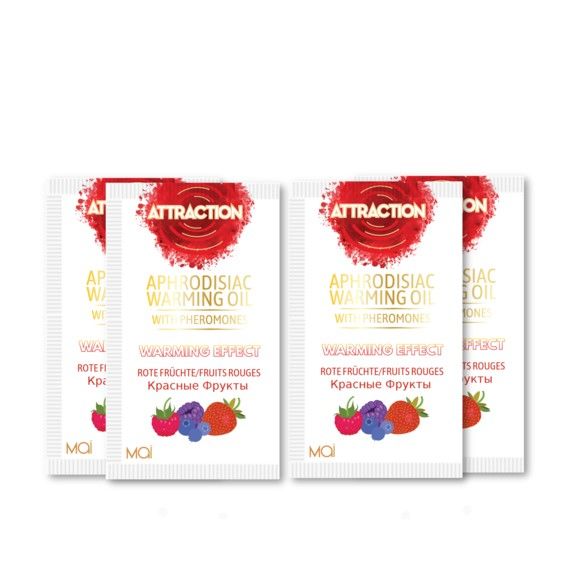 SO3963 Пробник массажного масла с феромонами MAI PHEROMON MASSAGE OIL RED FRUITS (10 мл)