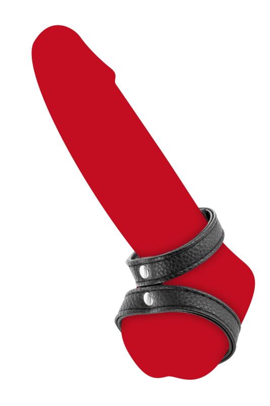 SO4664 Двойное эрекционное кольцо с обхватом для мошонки Fetish Tentation Double Сockring