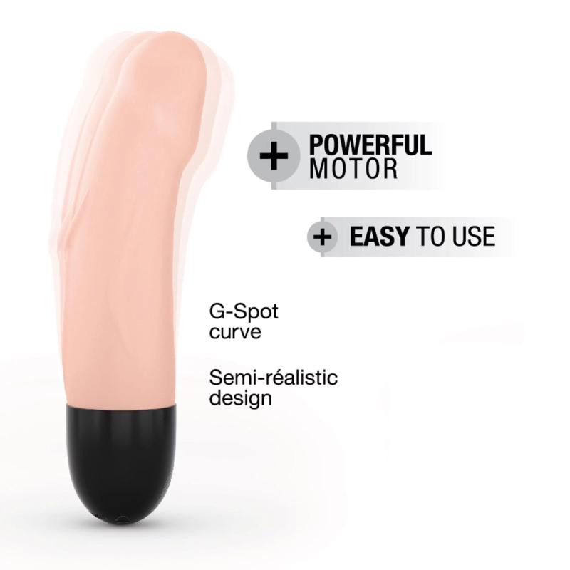SO7392 Вибратор Dorcel Real Vibration S Flesh 2.0, диам 3,7см, перезаряжаемый, для точки G