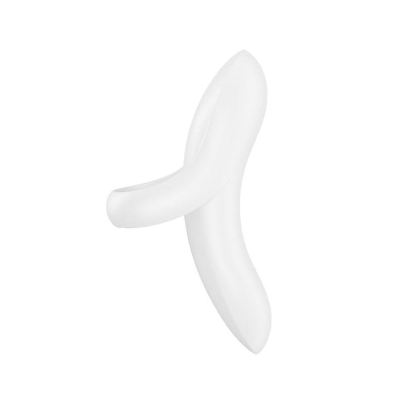 SO6721 Вибратор на палец Satisfyer Bold Lover White, гибкий