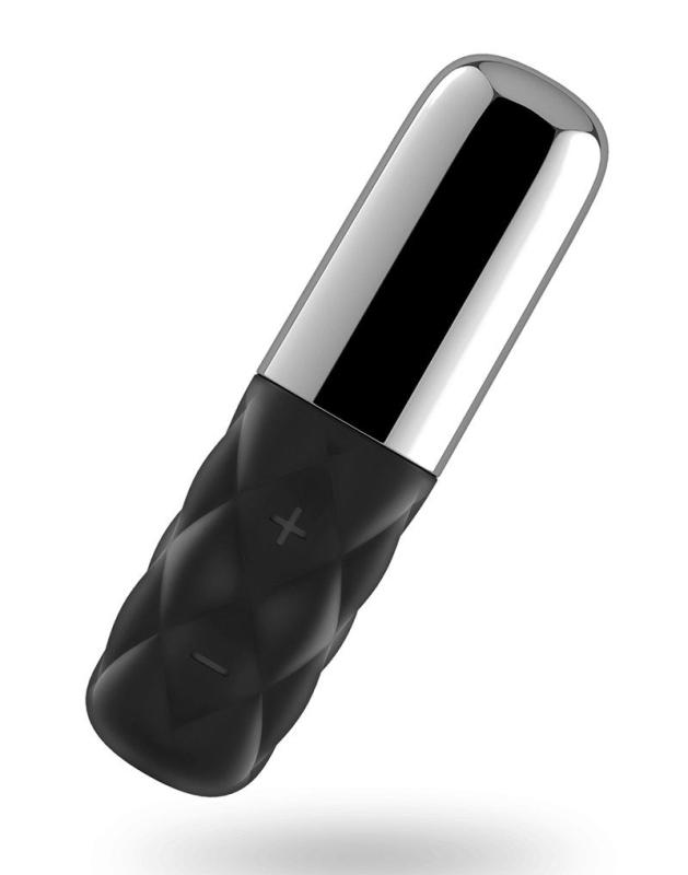 SO3500 Мощный мини-вибратор Satisfyer Sparkling Darling Silver со съемным колпачком, 15 режимов работы