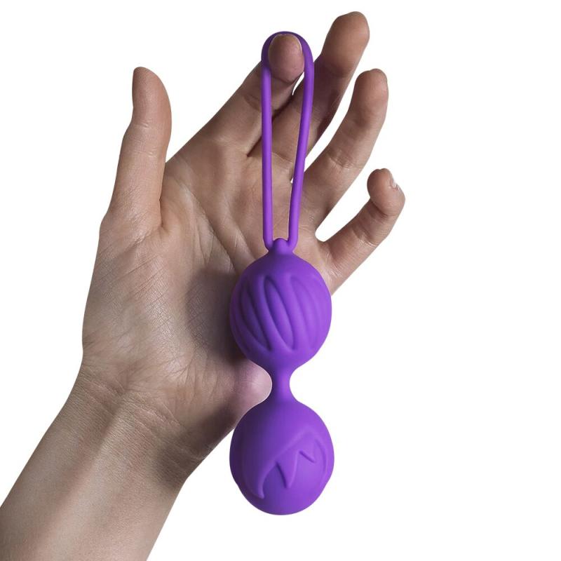 AD40293 Вагінальні кульки Adrien Lastic Geisha Lastic Balls BIG Violet (L), діаметр 4 см, вага 90 гр