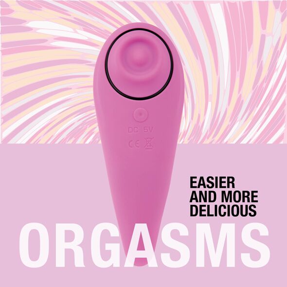SO4579 Пульсатор для клитора плюс вибратор FeelzToys - FemmeGasm Tapping & Tickling Vibrator Pink