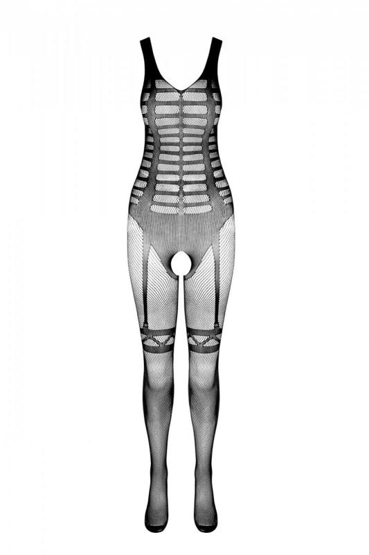 SO5333 Сетчатый черный бодистокинг-боди с симметричным рисунком Casmir CA005